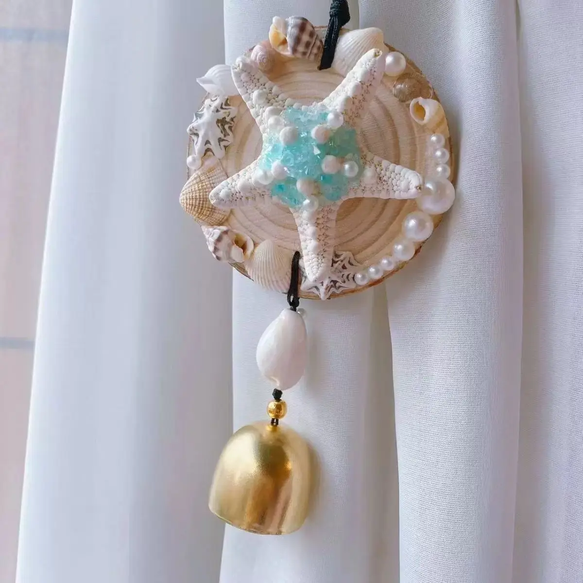 

Purely Handmade DIY Creative Production Shell Conch Wind Chimes Travel Home Decoration Car Pendant Souvenir Gift
