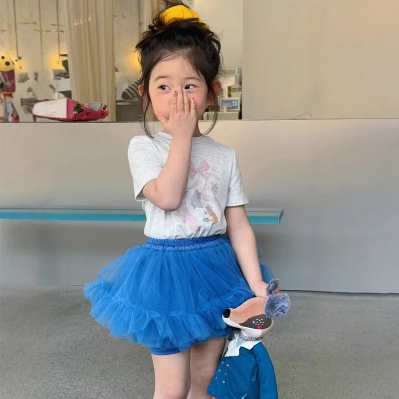 

Girls Top+Bottom Clothes Set Baby Casual Tee+Dress Suits Child 2-Pieces Of Short-Sleeve Top+Tutu Skirt Bottom Toddle Size 2-11Y