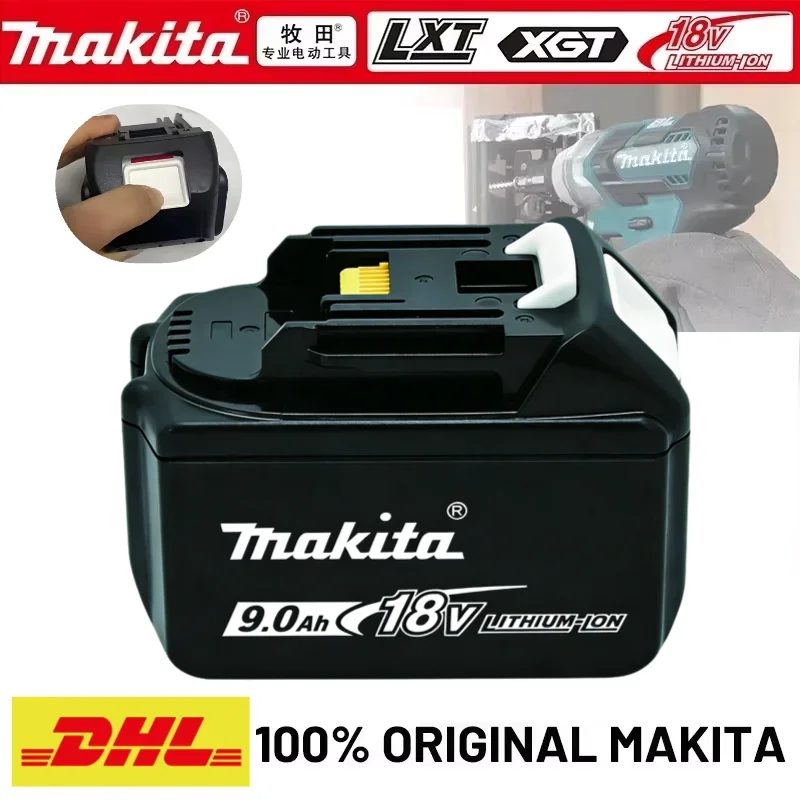 

100% original Makita 18V battery 6.0Ah 9.0AH rechargeable battery, Makita BL1840 BL1830B BL1830B power tool battery, 18V charger