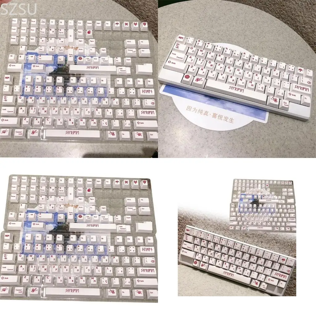 

SZSU PBT Keycaps 132PCS Blood Sacrifice DyeSublimation Keycap Set CherryProfile