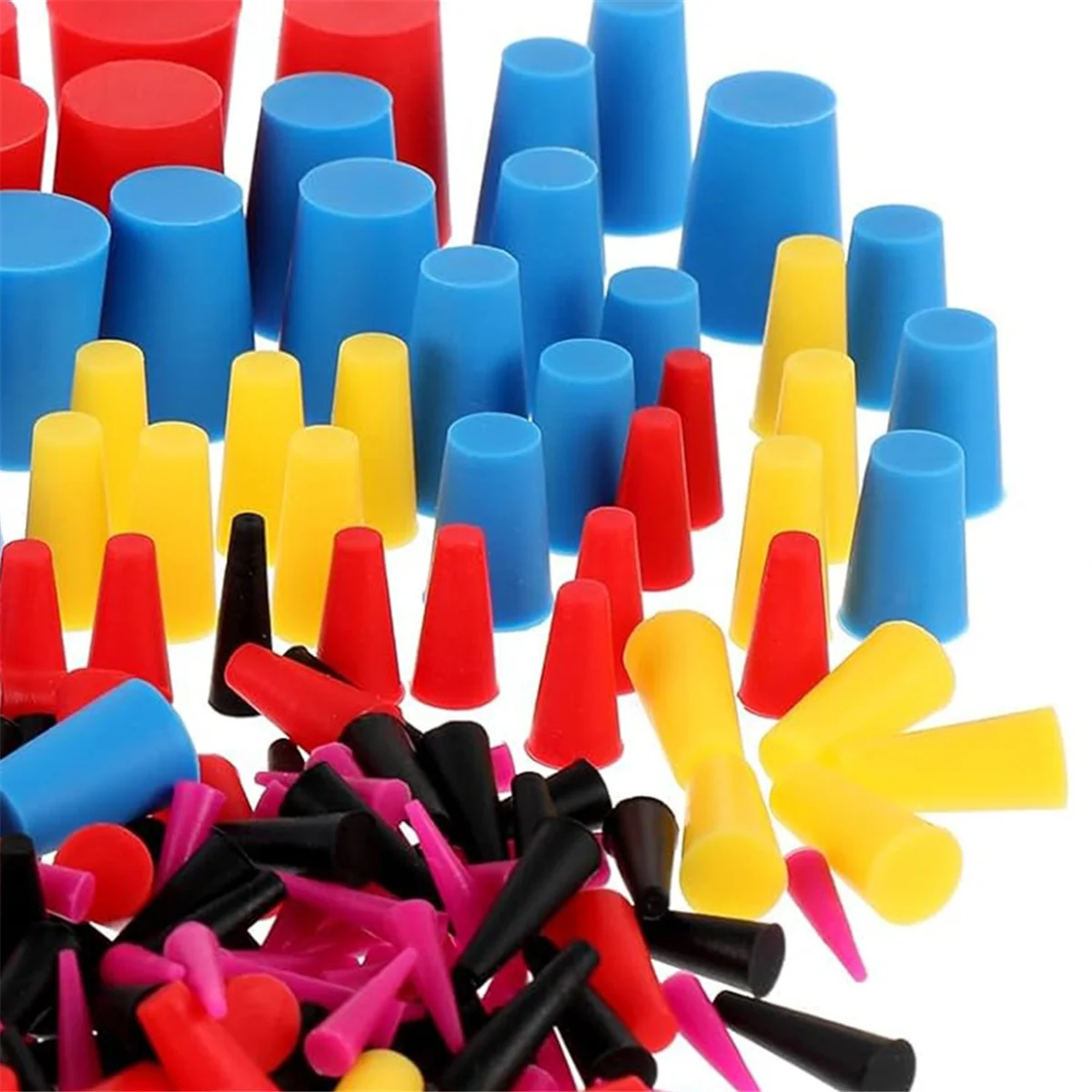 YHYS 250 قطعة 8 أحجام سيليكون مخروط التوصيل عدة مسحوق طلاء عدة مكيف الهواء استنزاف مخروط التوصيل لطلاء مسحوق #6