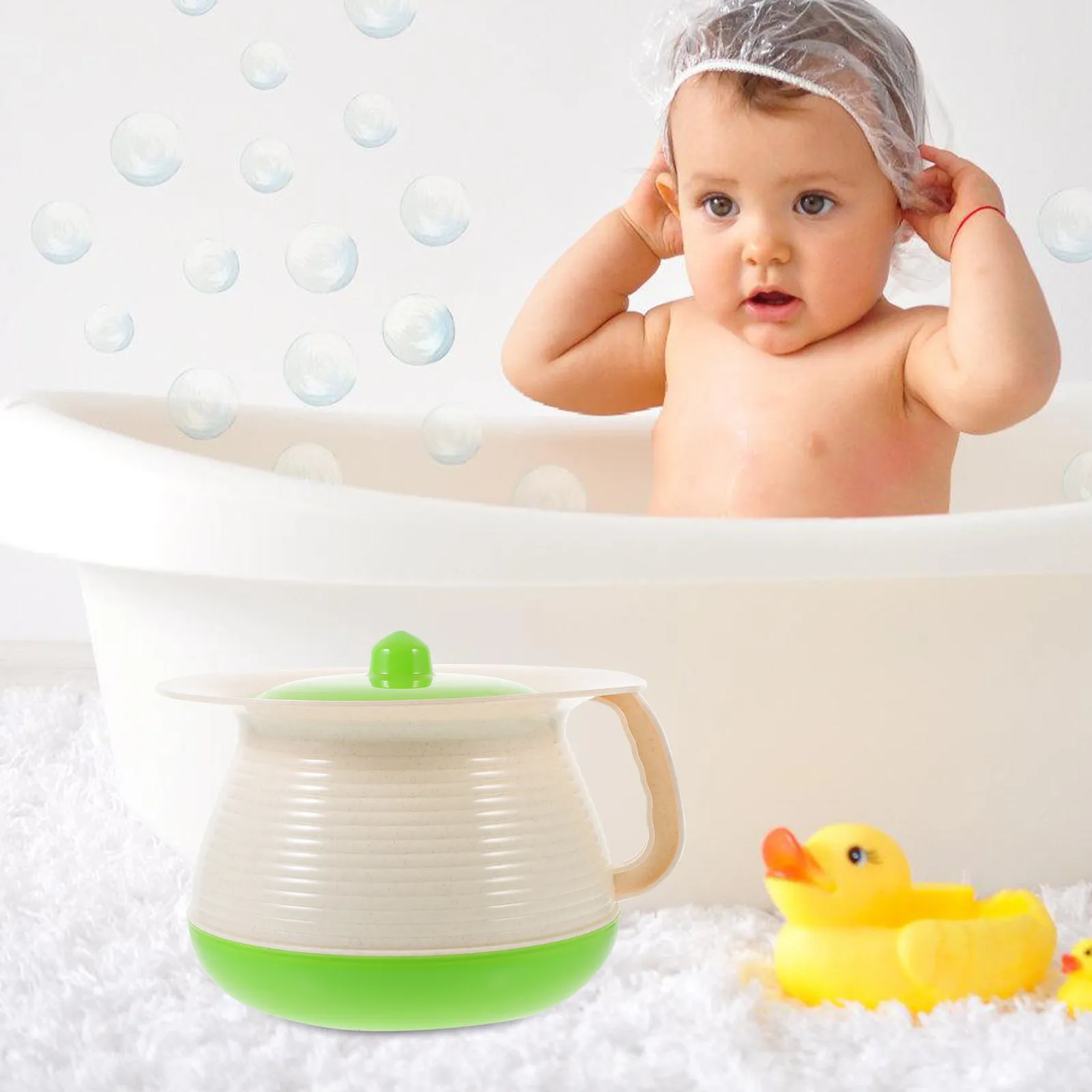 

Reusable Plastic Chamber Pot Urine Bucket with Lid Portable Spittoon Bedside Urinal Toilet for Elderly Kids Home Travel