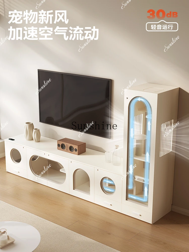 

Horizontal TV Villa Household indoor does not occupy a cat house litter box FT