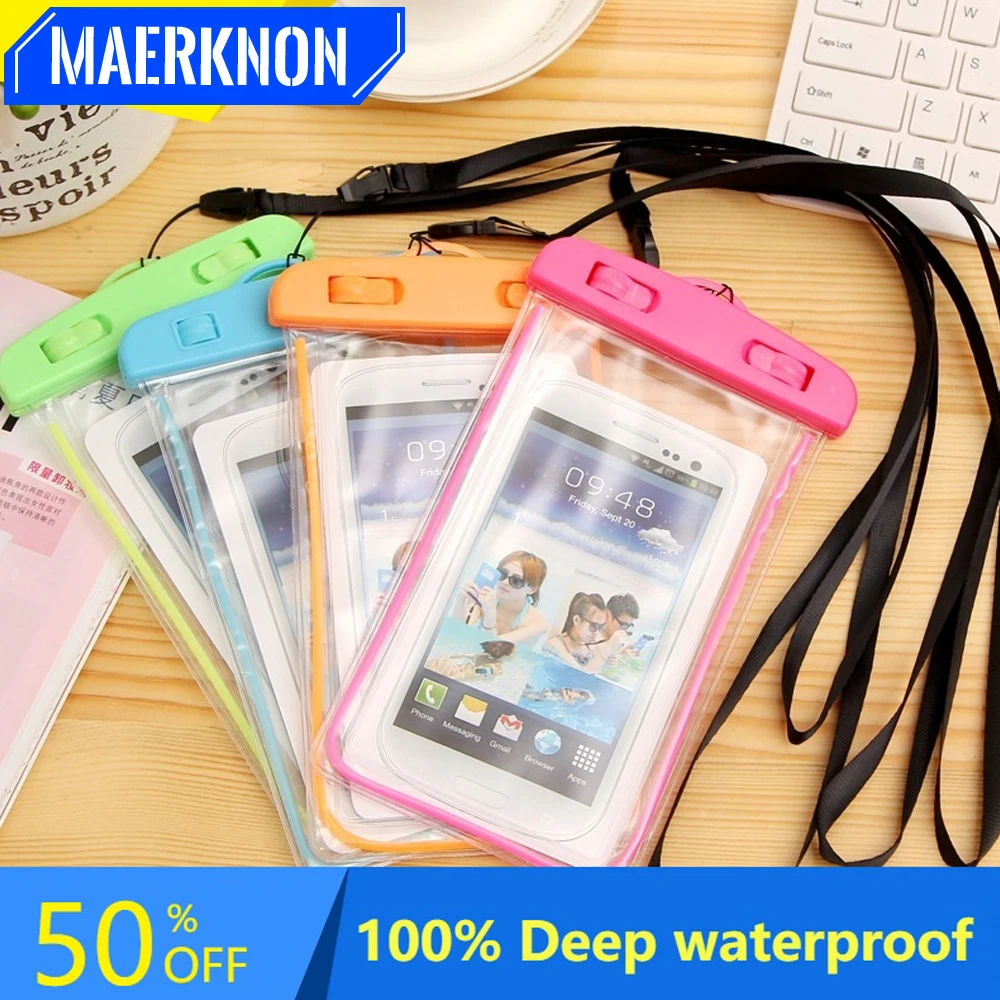 

PVC Waterproof Phone Case Universal Mobile Cover case For iphone 13 Pro Max Xiaomi Huawei Phone Bag Underwater Case Phone Pouchs