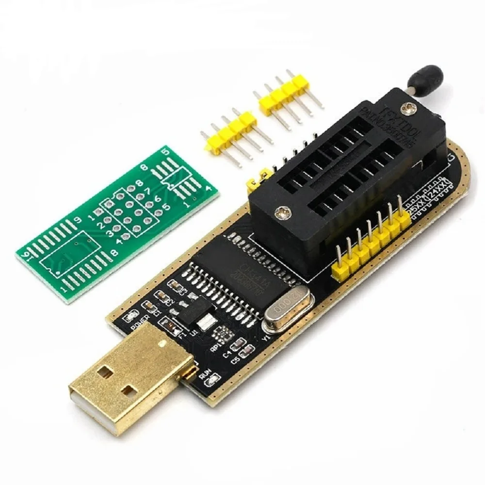 Original CH341A 24 25 Series EEPROM Flash BIOS USB Programmer Module + SOIC8 SOP8 Test Clip UPA USB  Adapter