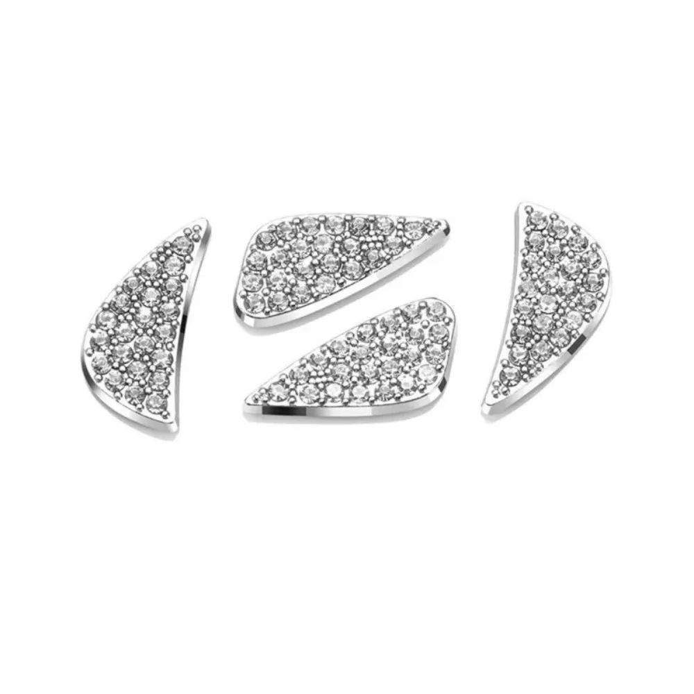 for Hyundai Ix25ix35 Tucson Accent Car Interior Car Steering Wheel Logo Crystals Diamond/ Carbon Fiber Decor Cover Sticke