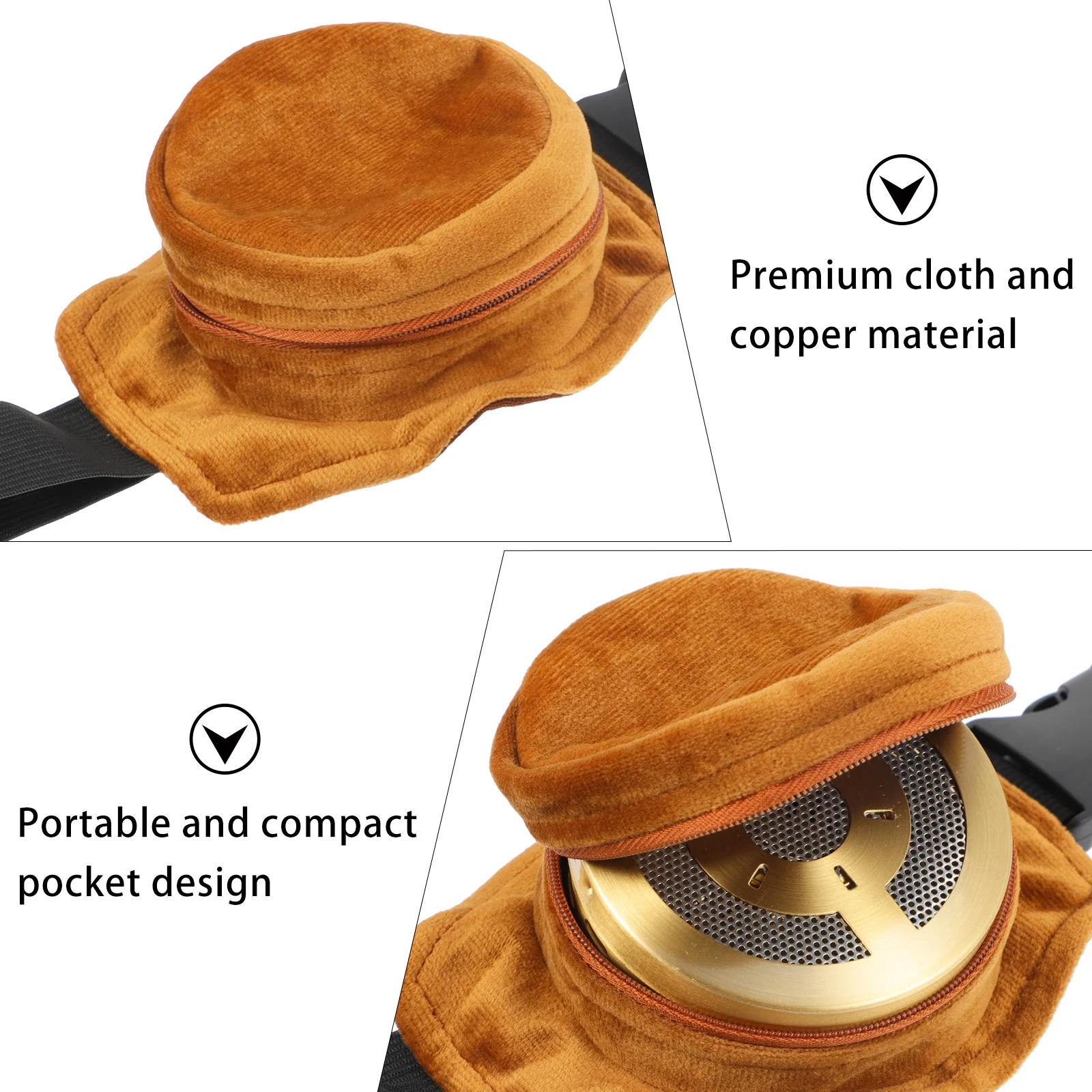 صندوق الكى الذي لا يدخن، تصميم مجوف نحاسي محمول، تدفق هواء قابل للتعديل لتخفيف آلام المعصم والرقبة والكتف #6