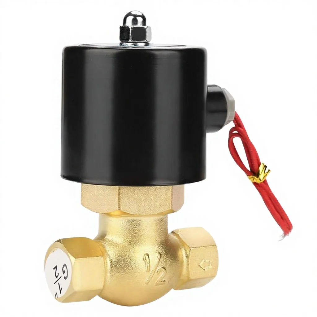 High Temperature Steam Solenoid Valve  Brass Material for Boiler AC 110 V US-15 Control Structure