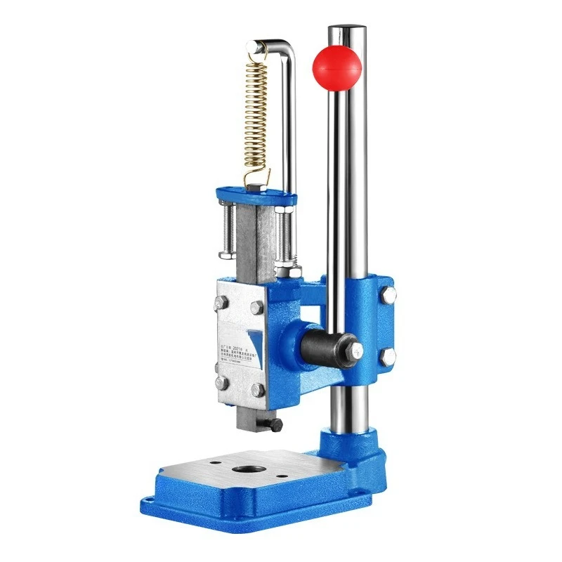 Small Hand Crank Press Machine Desktop Hand Punch Machine Hand Beer Machine for Metal Stamping Hole Drilling Molding