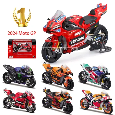 Maisto 1:18 NEW 2024 DucatiLenovo Team Moto GP #1 Francesco Bagnaia Licensed Simulation Alloy Motorcycle Model Collecti