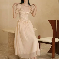 Elegant Sleeveless Heart-Shaped Collar Formal Occasion Party Dress And Calf Long Ball Dress Embroidered Yarn Evening Dress