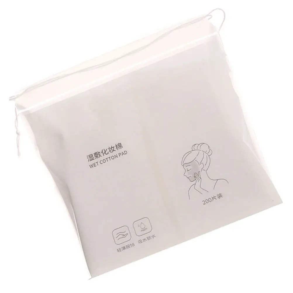 200Pcs Soft Stretchable Makeup Pads Cotton Cloth Material Comfortable Non Irritating Effective Cleansing for Face Eyes Lips All