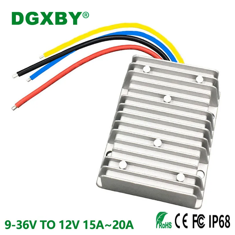 

DGXBY Isolated 9-36V TO 12V 5A 6A 8A 10A 15A 20A DC Converter Voltage Regulator 12V24V to 12V Step-down Voltage Transformer CE