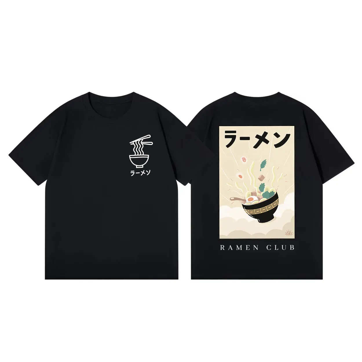 

Japanese Ramen Cuisine T-shirt Men Women Clothing Fashion Aesthetic Short Sleeve T Shirts Summer Casual Loose Cotton T-shirts
