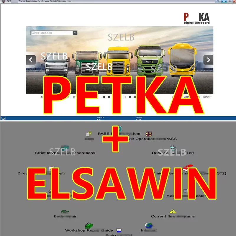 

2025 Hot sale, PET/KA 8.3 ELSAWIN 6.0 forV/W+AU/DI+SE/AT+SKO/D car repair, Elsawin software, vehicles, electronic parts catalog