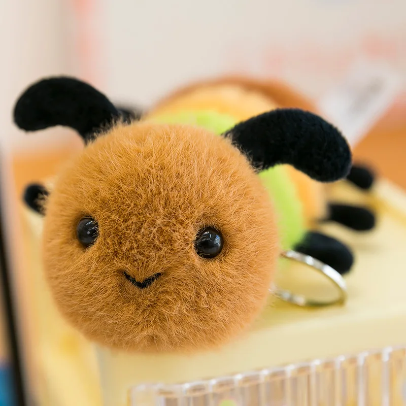 Doll Pendant Knows Cicada Wholesale Summer Simulated Bug Series Plush Toy  Doll Bag Charm Keychain 70pcs