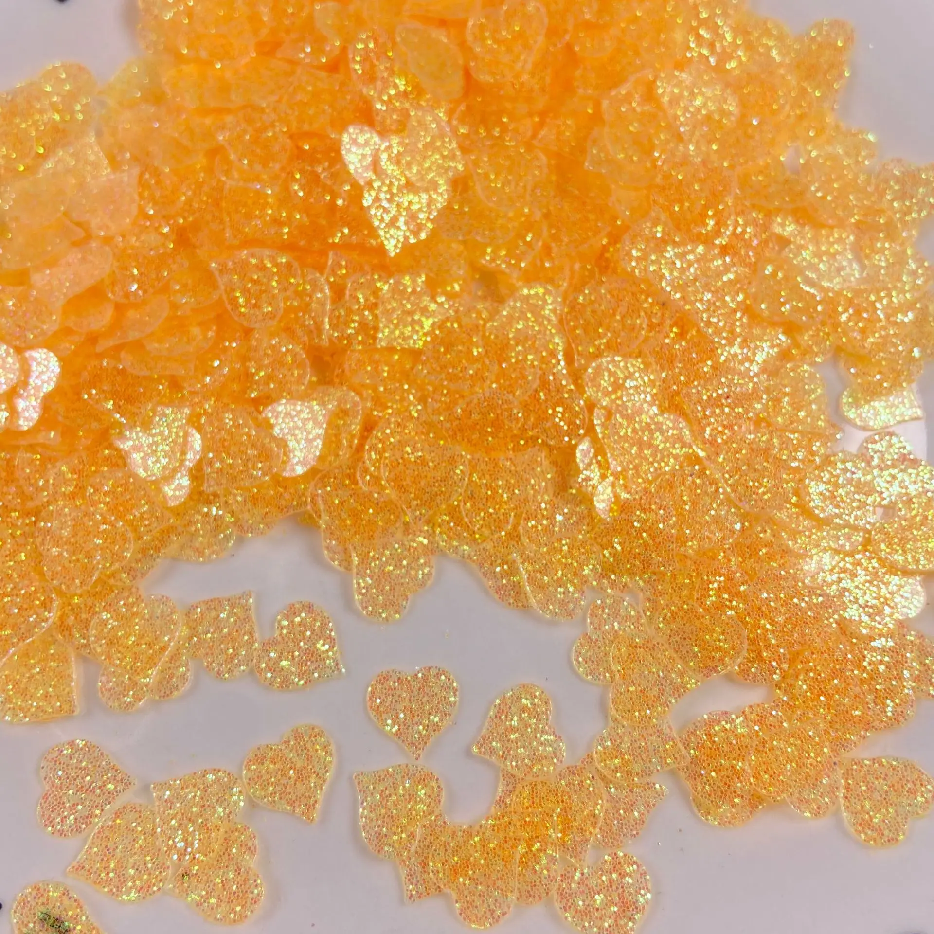 500g/bag 9mm Heart Sequins - Glitter Love Flakes for Nail Art, Slime Fillers & Liquid Sand, Sparkling DIY Craft Accessories