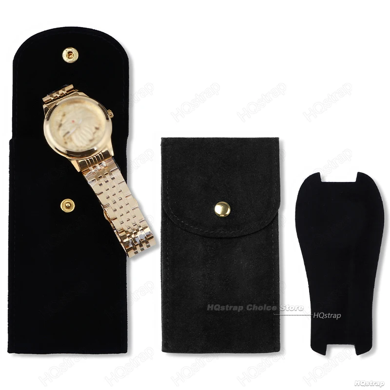 Watch Pouch Storage Bag Portable Flannelette Fabric Gift Bag Travel Storage Case Durable Portable Watch Dust Protection Case