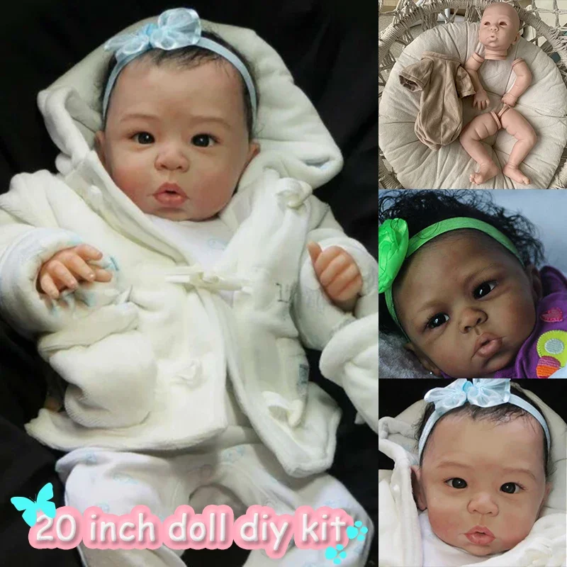 

20 Inch 50cm Already Painted Unfinished Doll Kit Eleanor Anne Lifelike DIY Doll Accessories