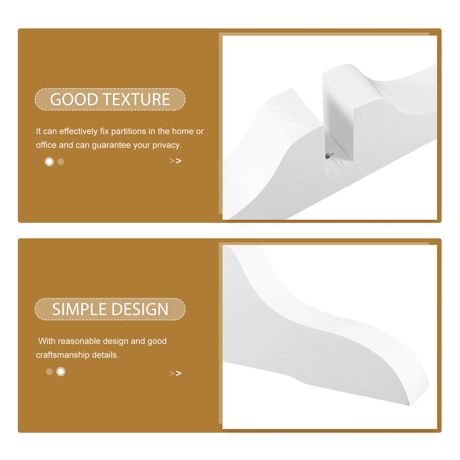 

2pcs Screen Thickened Stand Room Divider Bracket For Home Office Privacy Wear-Resistant Divider Bracket Partition Support Bases