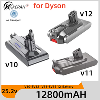 for Dyson 25.2V  V12 Detect Slim Cordless V11 Absolute Extra V11 Absolute V10 Animal V10-SV12  V11-SV15 Battery 25.5V 12800mAh