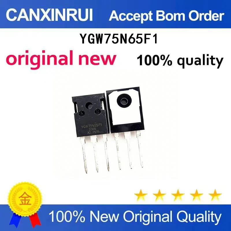 

(5-100 Pieces) Brand new original YGW75N65F1 75A/650V TO-247 spot chip IC
