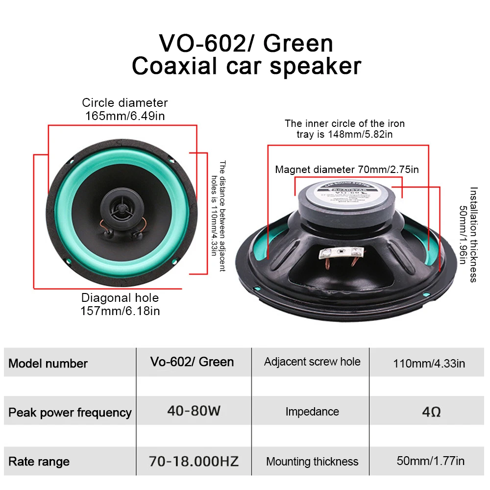 Nuevos altavoces para coche, Subwoofer de 4/5/6,5 pulgadas, Subwoofer Coaxial HiFi, Audio automático, música HiFi, altavoz estéreo para coche de