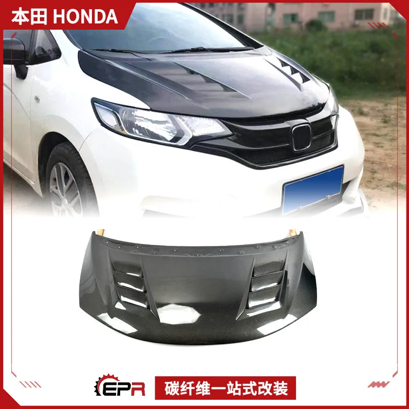 

Suitable for Honda Fit FIT GK5 Carbon Fiber Modification Mugen Infinite Headcover, Engine Cover