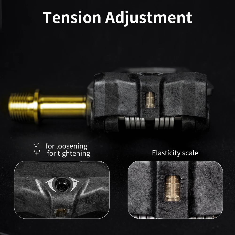 الطريق دراجة قفل دواسة SPD SL نظام خفيفة للغاية التيتانيوم رمح دواسة ل Shimano SPD مع المرابط الكربون الدواسات دورة الشتاء