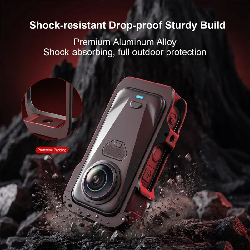 DTB7 Protective Expansion Frame Case for X6 Action Camera Shockproof Aluminum Alloy Cage with Mounting Points Vlogging Travel