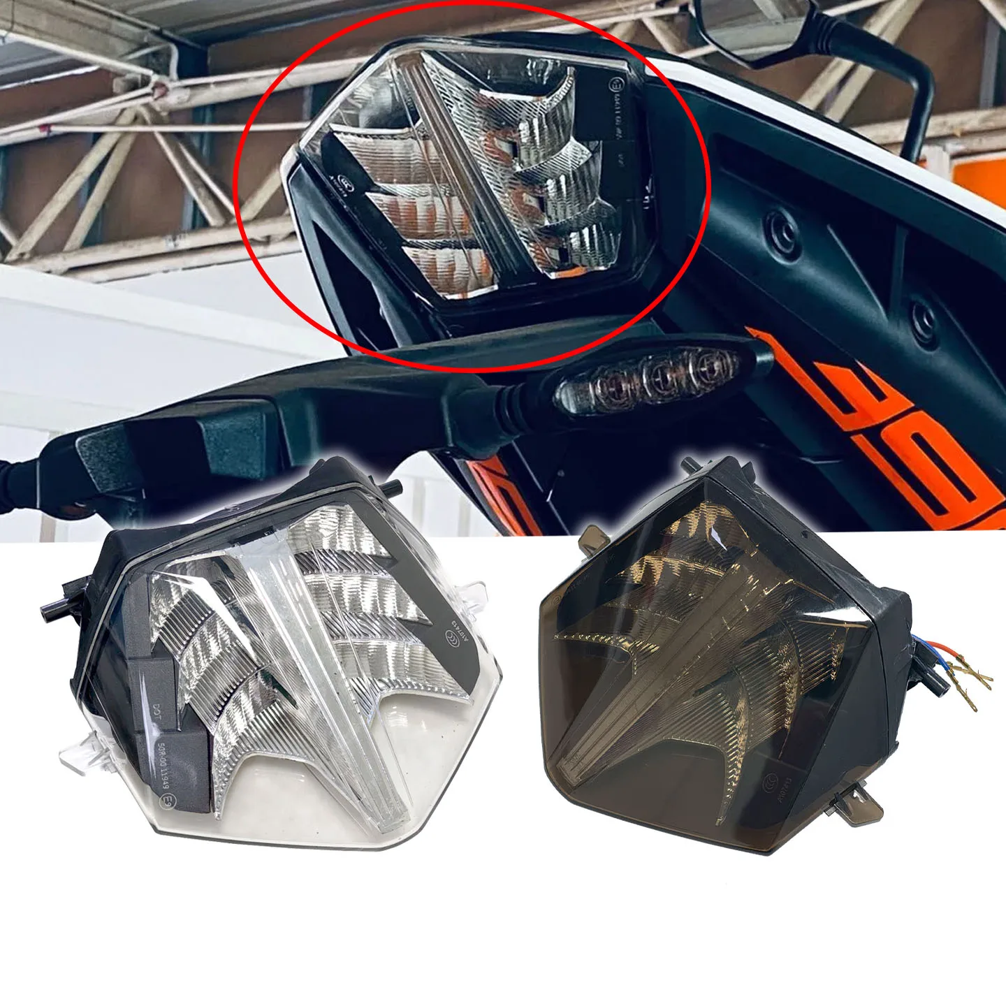 Rear Tail Light Assembly LED Tail Light Motorcycle Modified Parts For DUKE 250 390 Duke250 Duke390 2018-2023 2019 2020 2021 2022