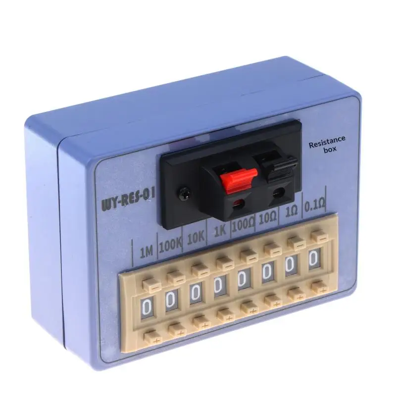 WY RES 01 Resistance Box Programmable Variable Dial Resistance Box Pocket Style for Accurate Electronic Experiment Measurement