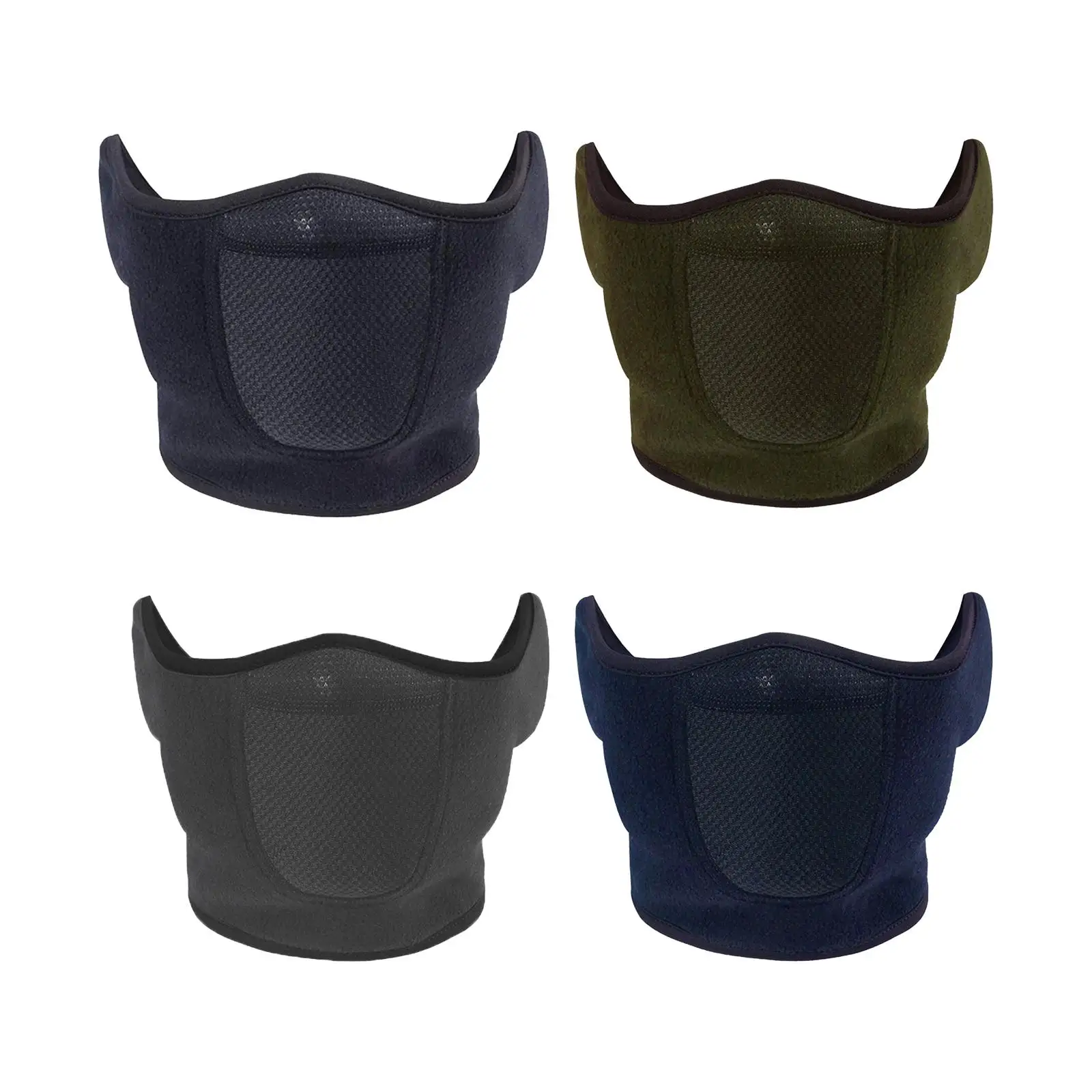 Windproof Half Face Mask Ear Warmer Ear Muff for Running Outdoor Activities