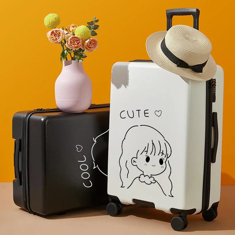 Luggage trolley case Female cute 24 "student travel suitcase male 20 children fashion Internet celebrity