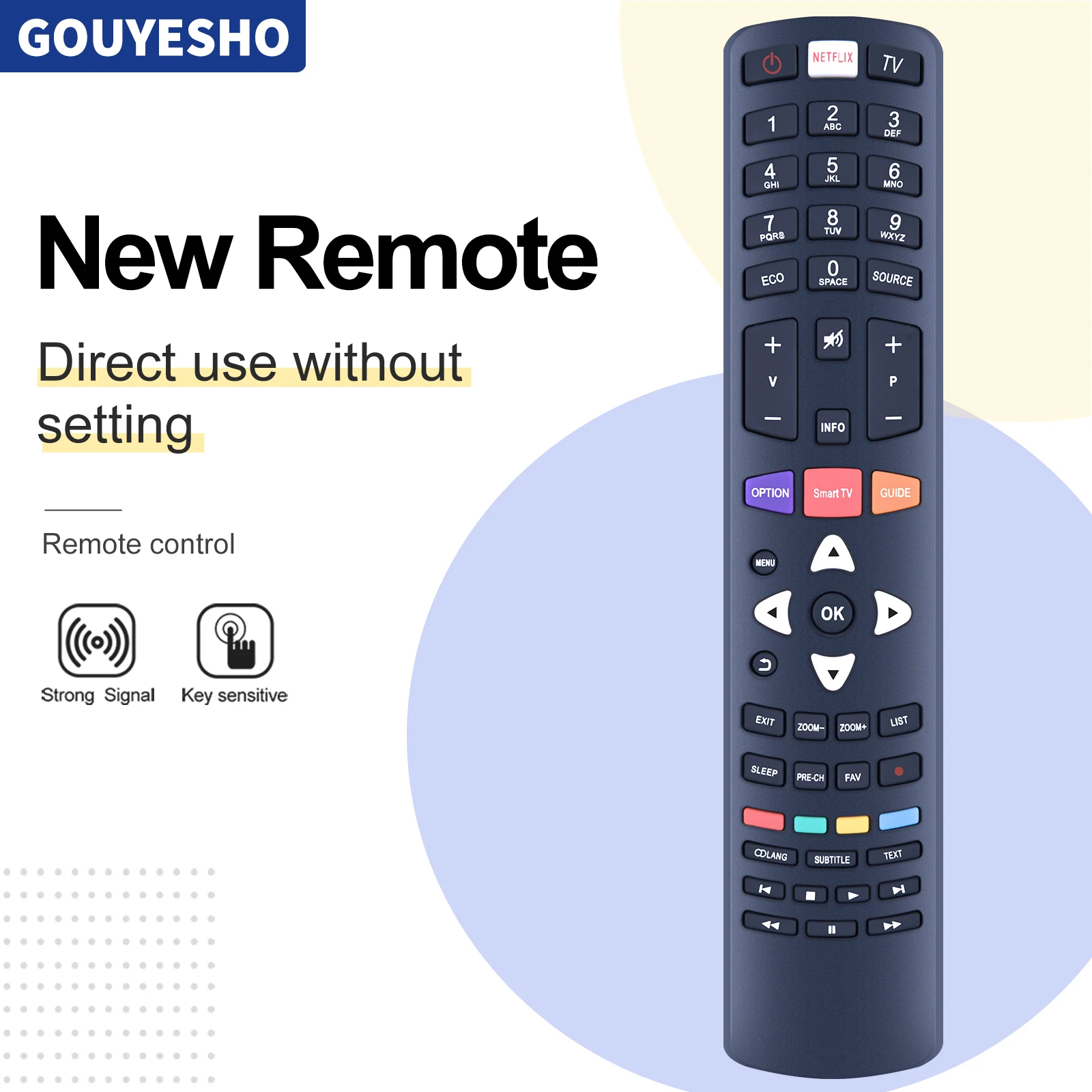 New TV Remote Control RC311 FUI1 For TCL 32P1S 43P1FS 43P10US 48P1CFS 49P1FS P10US