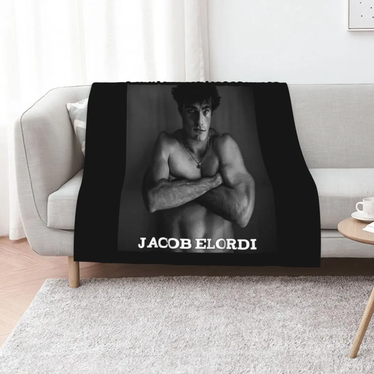 

jacob elordi art Throw Blanket Soft Big Plush Decorative Beds Summer Blankets