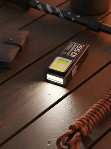 Mini COB LED Flashlight USB C Rechargeable Powerful Work Light with Clip And Magnet Waterproof EDC Camping Walking Pocket Lamp