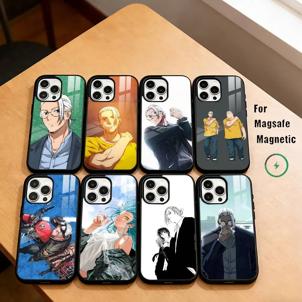 

S-Sakamoto D-Days P-Popular Anime Phone Case For iPhone17,16,15,14,13,12,11 Plus,Pro Magnetic For Magsafe Wireless Charging