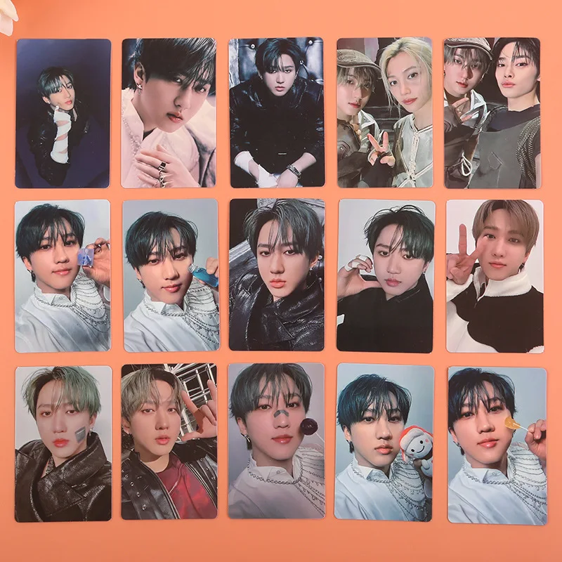 STRAYKIDS المتخصصة الجديدة العملاقة Fang Can Zhang Bin HAN المشاركة في البطاقة الصغيرة