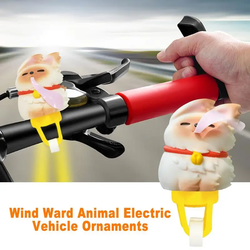 Accessoires de vélo pour garçons, décoration de moulin à vent, amusant, Compact, élégant, mignon, ornement Animal pour l'extérieur, poignée pour enfants garçons et filles