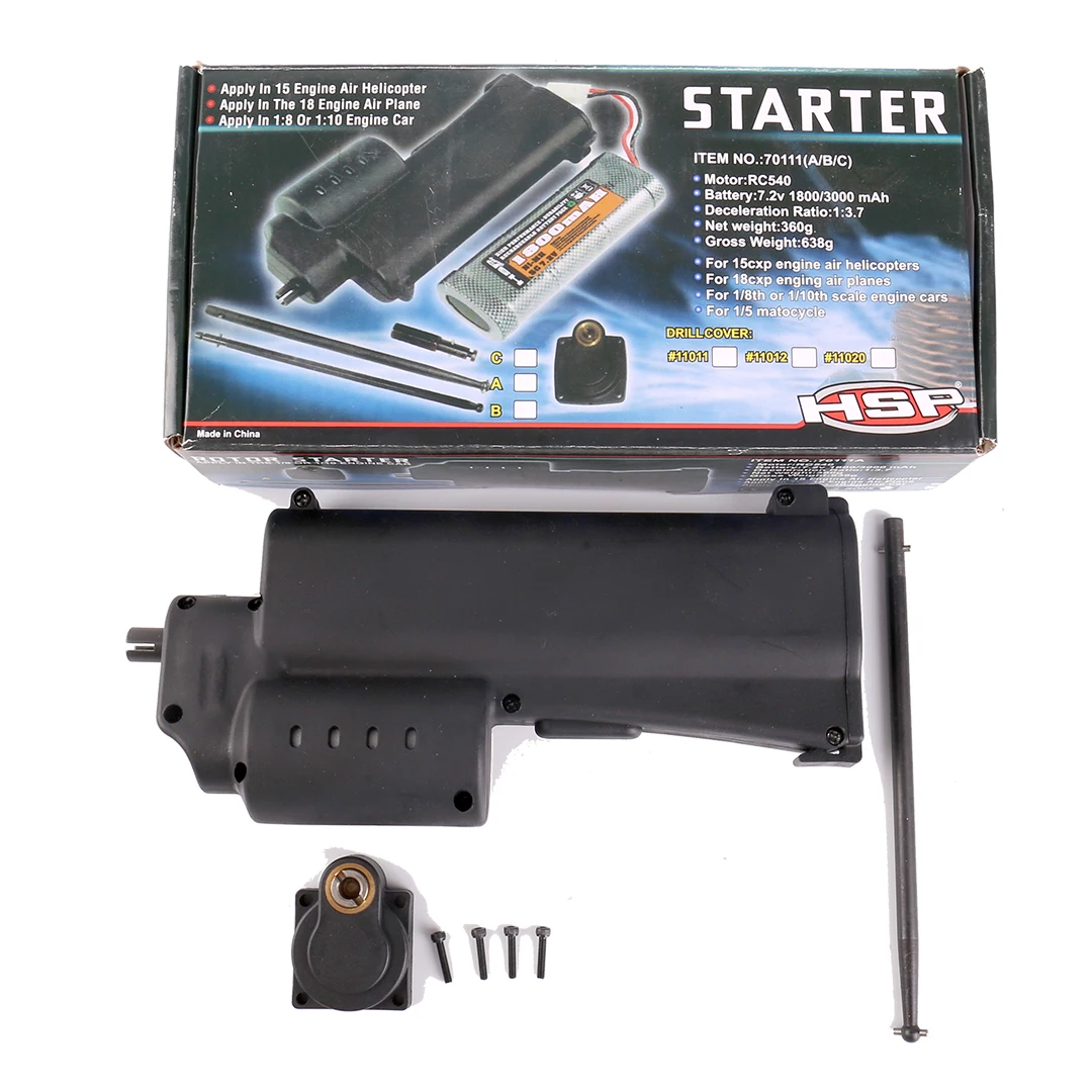 For HSP Vertex 16 18 SH 21 Nitro Engine 70111A/70111 Electric Power Starter R020 HSP 94122 94188 for Vertex Fuel RC Car