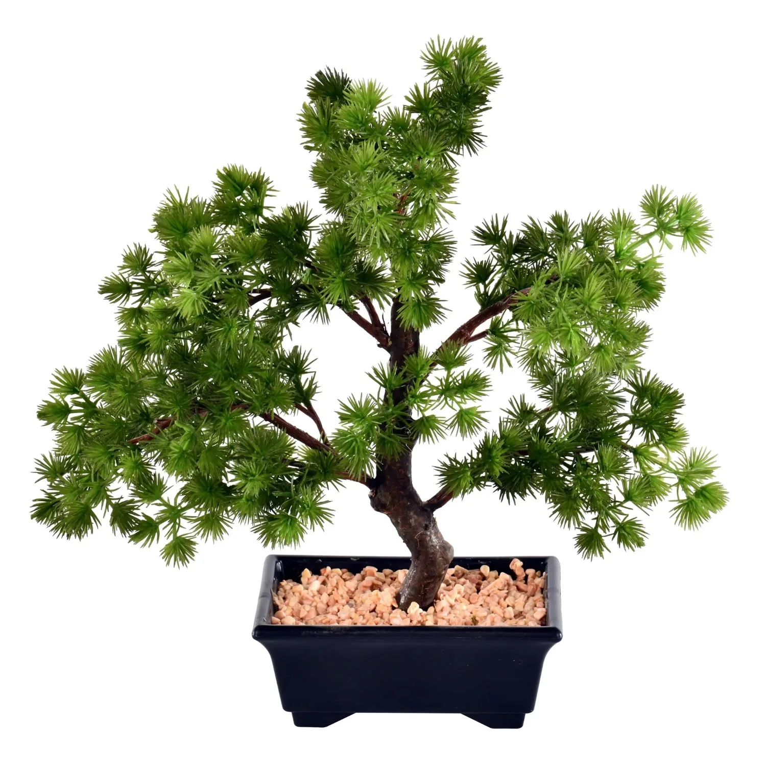 

12" Artificial Potted Pine Bonsai Tree.