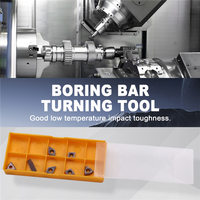Turning Tool Holders, 7Pcs 12Mm Shank Lathe Boring Bar Turning Tool Holder Set With Carbide Inserts-New