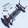 RC 자동차 온로드 차체 프레임 260mm 휠베이스 4WD 4WD 구동 시스템 1/10 레이싱 카 부품 업그레이드 액세서리 3