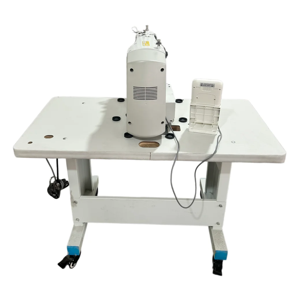 High Speed Computerized Flat-Bed Lock Stitch Bar-Tacking Industrial Sewing Machine for Thick Fabrics Leather Canvas Vinyl