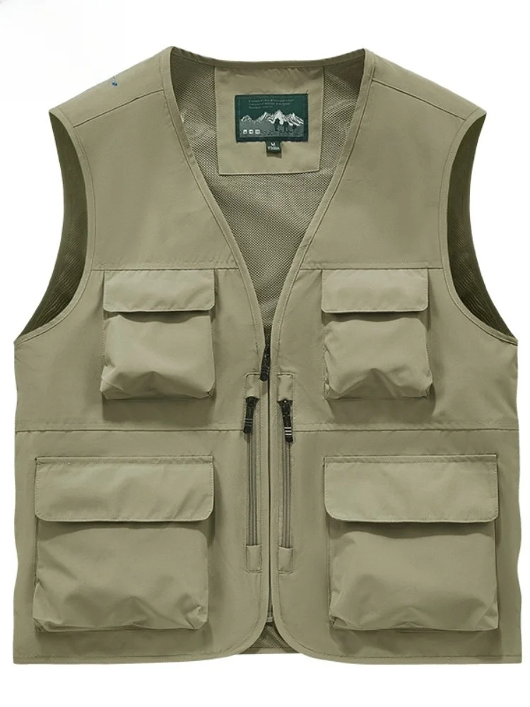 

Мужской жилет Paul 2026: Уличный повседневный многофункциональный рабочий жилет, модный городской стиль, приталенный крой