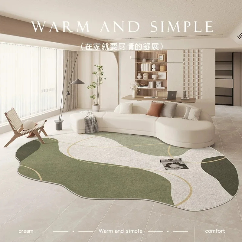 Large Area Rugs for Bedroom Nordic Living Room Decoration Shaped Carpet Irregular Plush Lounge Rug Thickened Washable Floor Mat