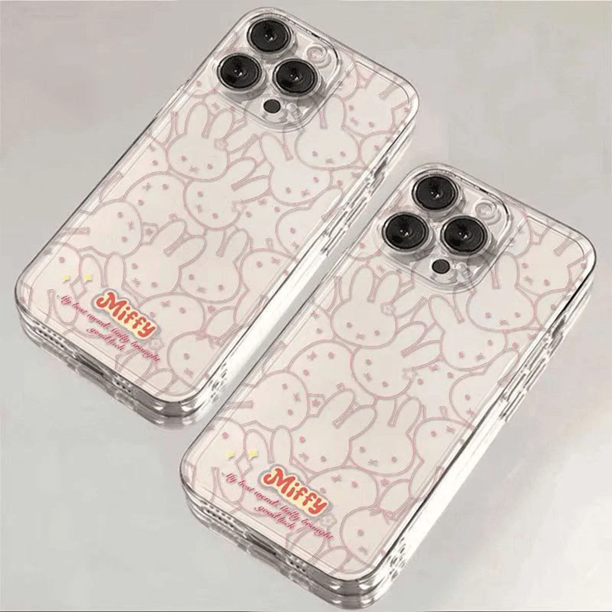 

Miffy Kawaii Cartoon Mobile Phone Case Cute Anime Rabbit Phone Case Suitable for Iphone16 Promax Iphone15 14 13