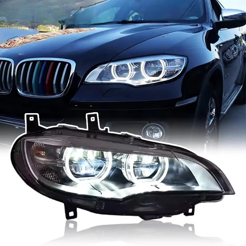 For BMW 2008-2014 X6 E71 Headlamp Modification and Upgrade New Light Emitting Diode Headlamp Daily Running Light