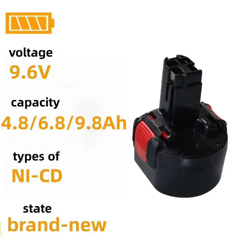 

BAT048 is Suitable for Bosch 9.6V 4800/6800/9800 mAh NI-CD Power Tool Batteries PSR 960 BH984 BAT119